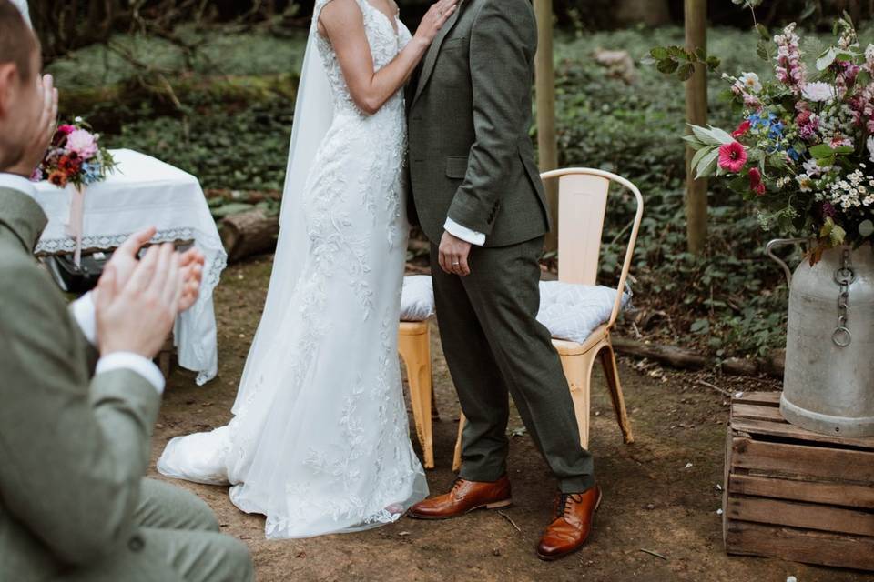 Lucy and Alex at Hawthush Farm