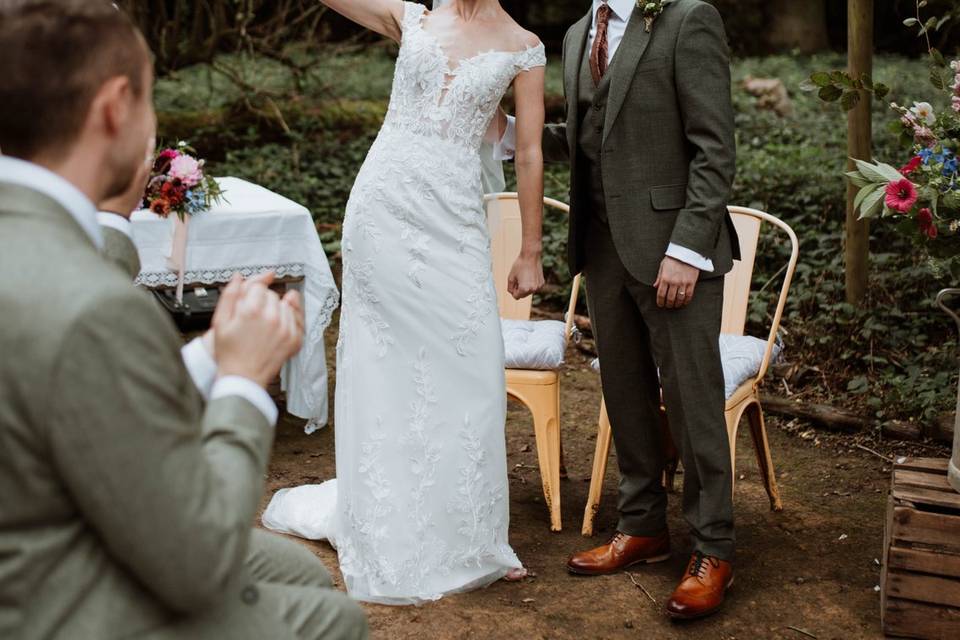 Lucy & Alex at Hawthush Farm.