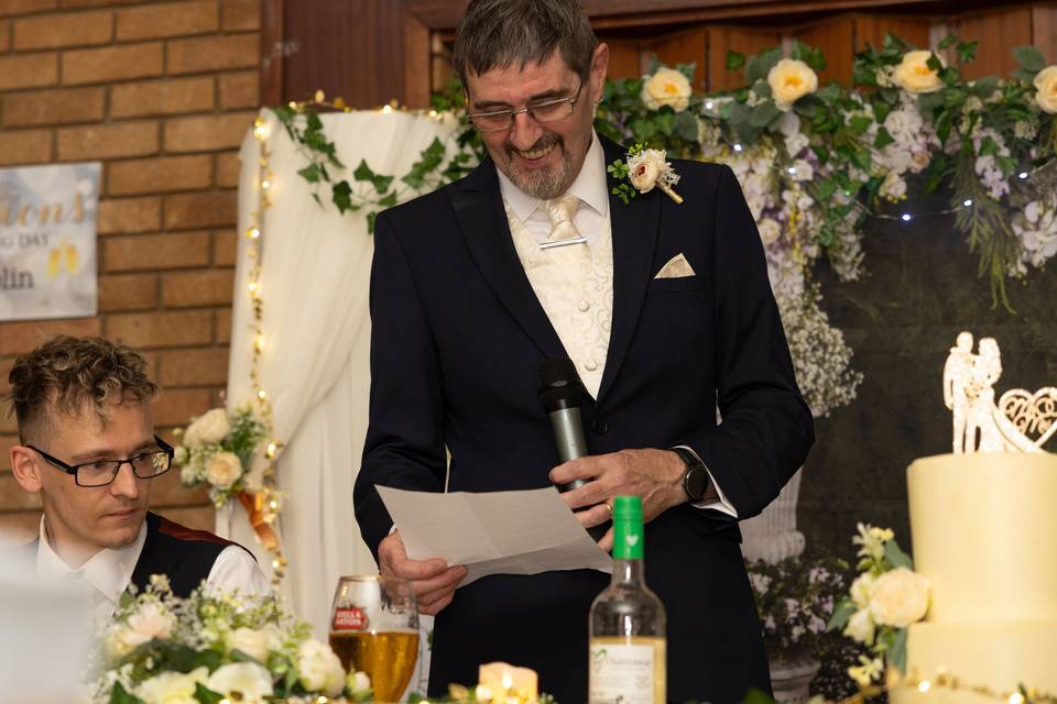 Groom speech