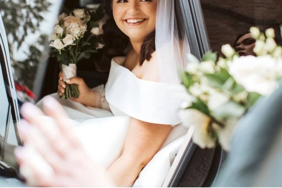 Wedding car shot