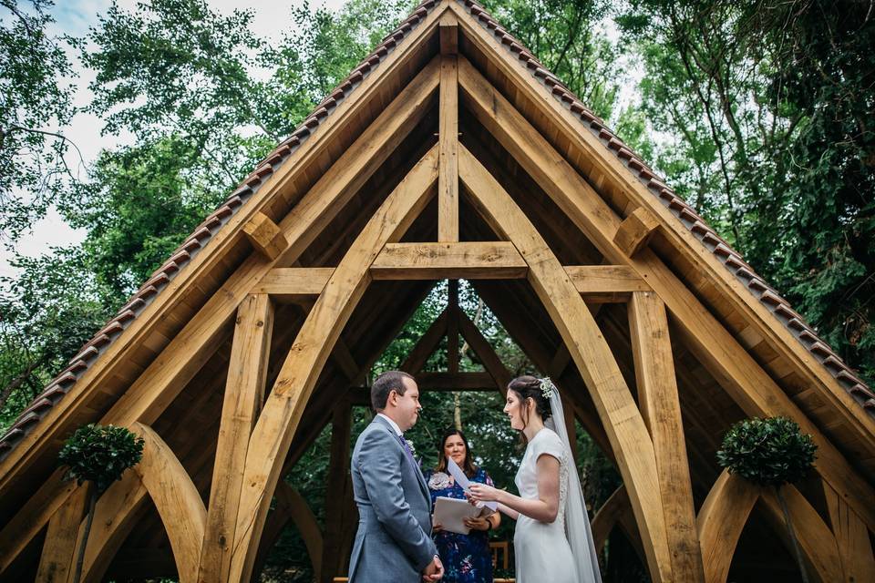 Beautiful outdoor ceremony