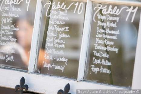 Table seating decoration