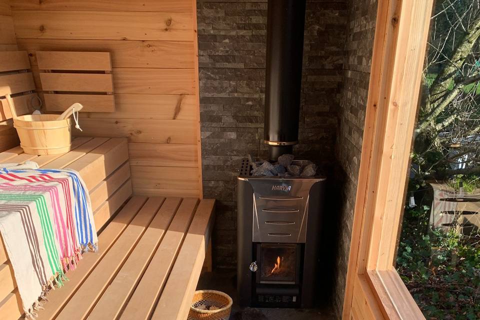 Sauna interior