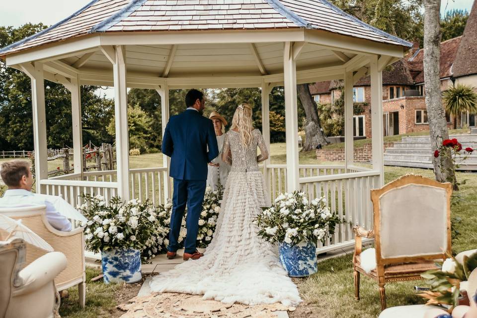 The wedding gazebo