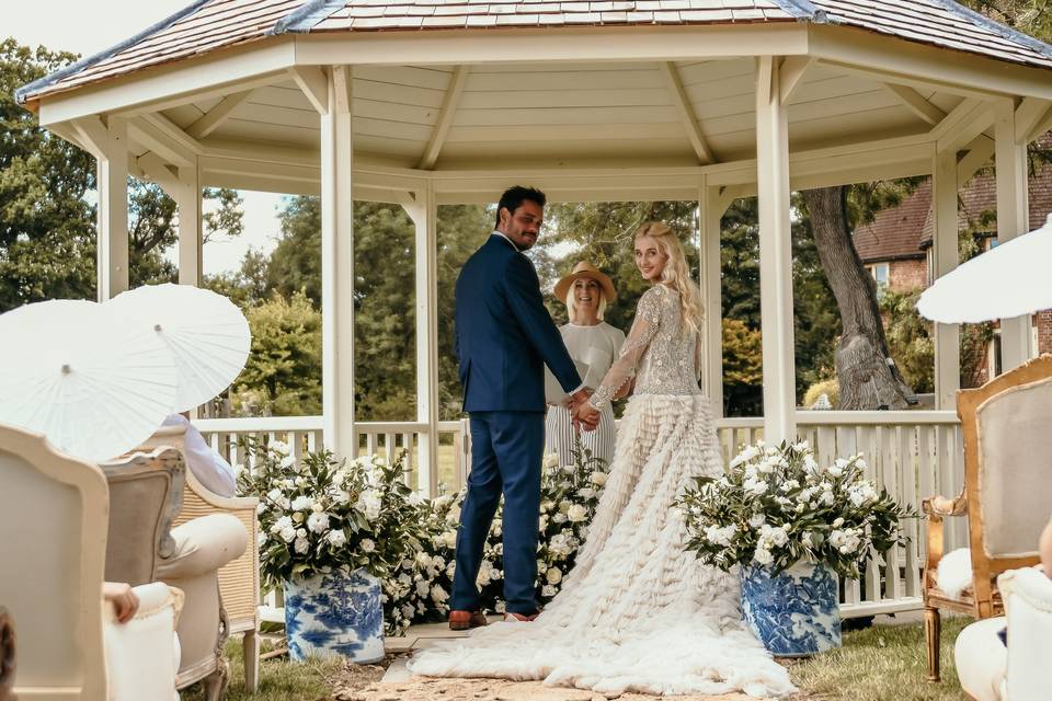 The wedding gazebo