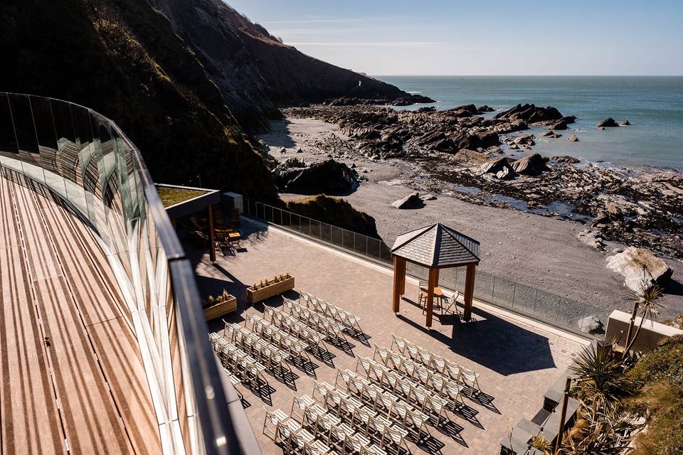 Roof terrace view