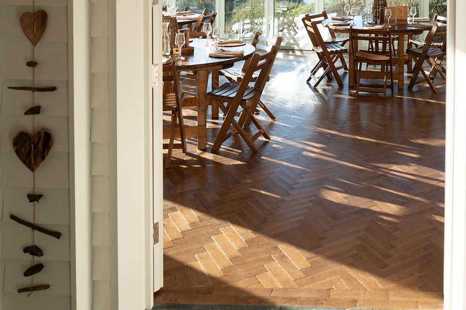 Intimate dining room