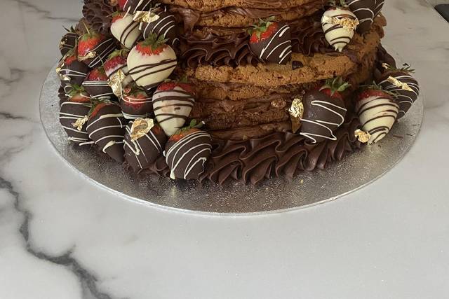 Cookie wedding cake