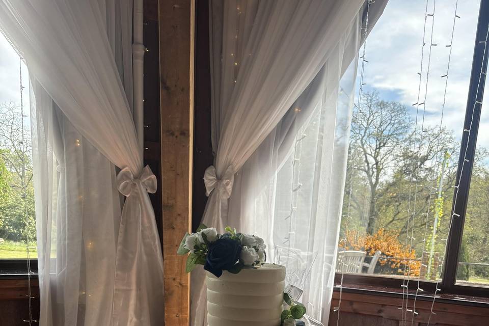 2 tier textured buttercream