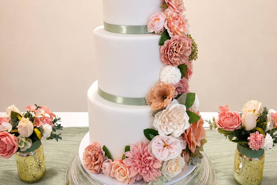 Traditional iced cake