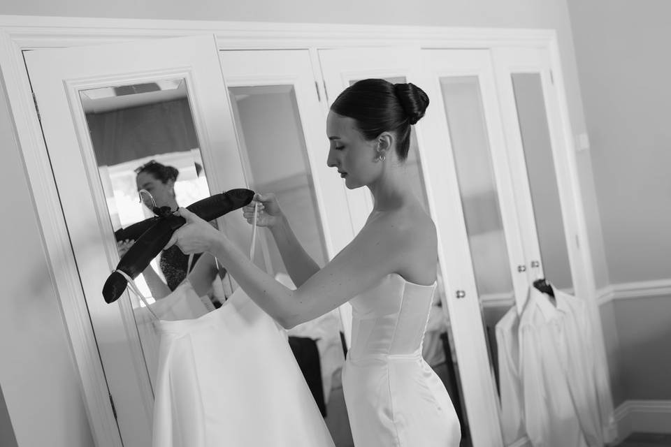 Georgina getting ready