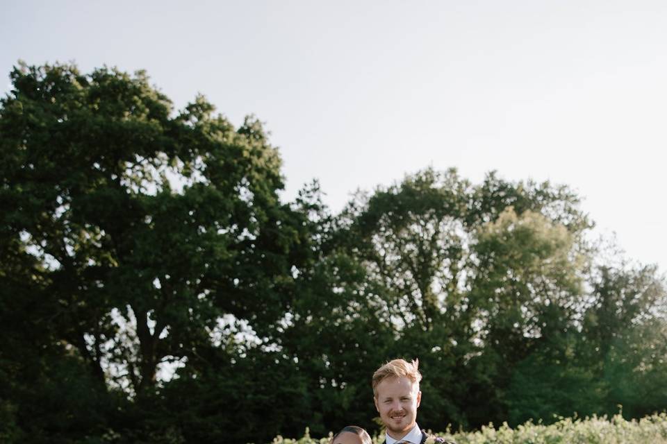 Couple photos at golden hour