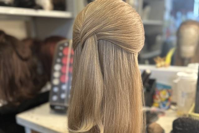 Vintage half up