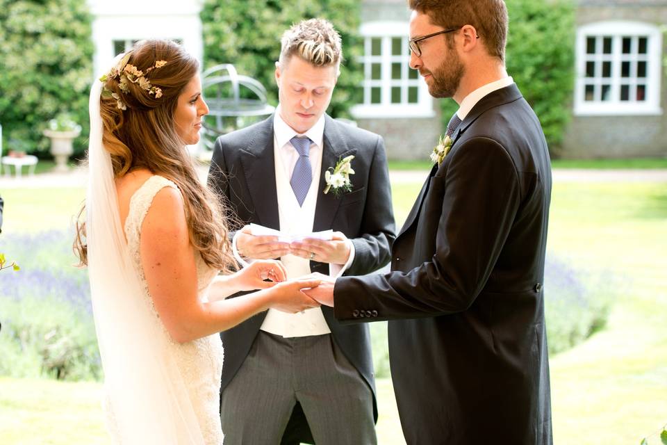 Ceremony in the garden