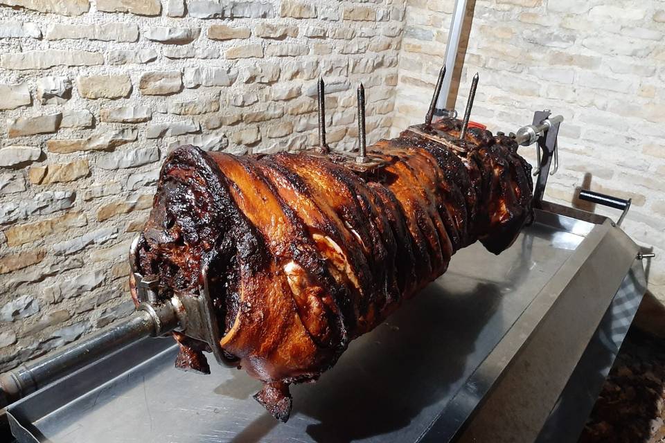 Delicious hog roast