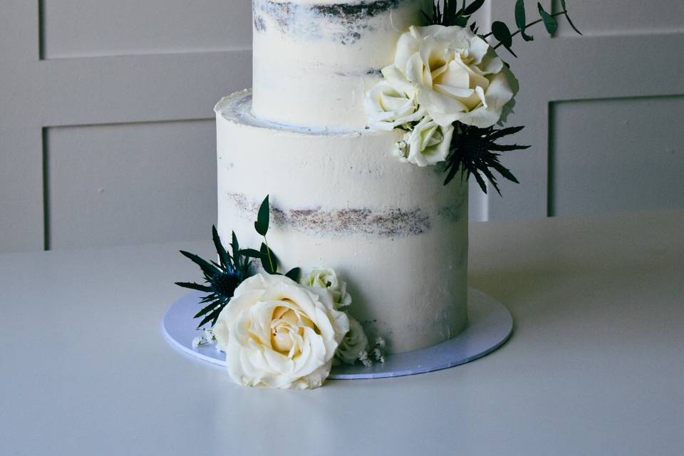 Elegant two tier cake
