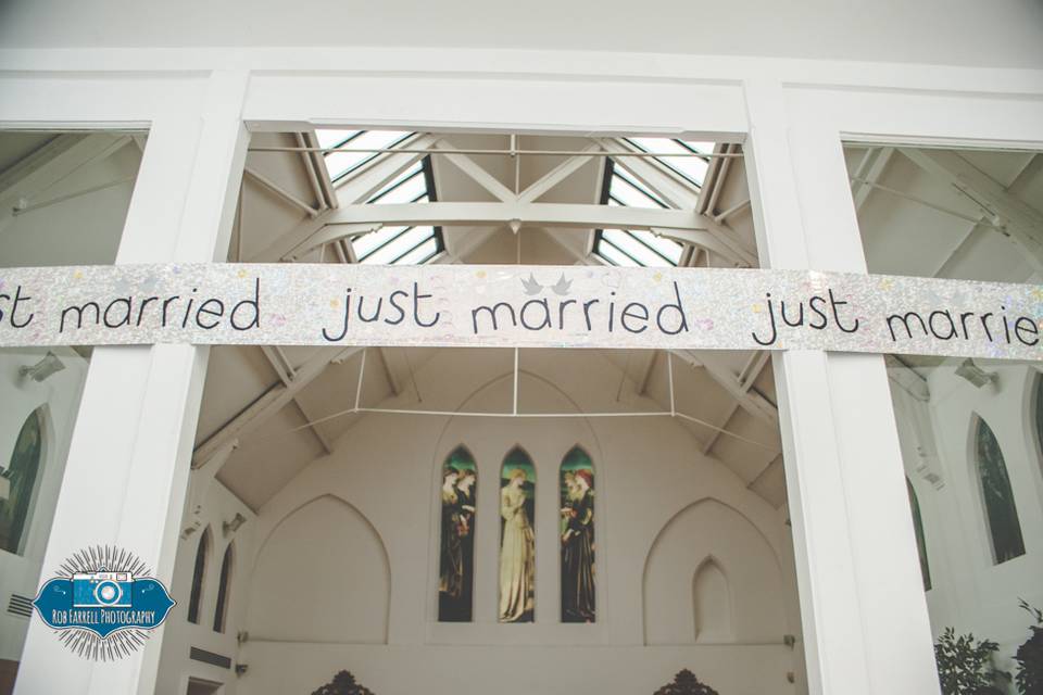 'Just married'