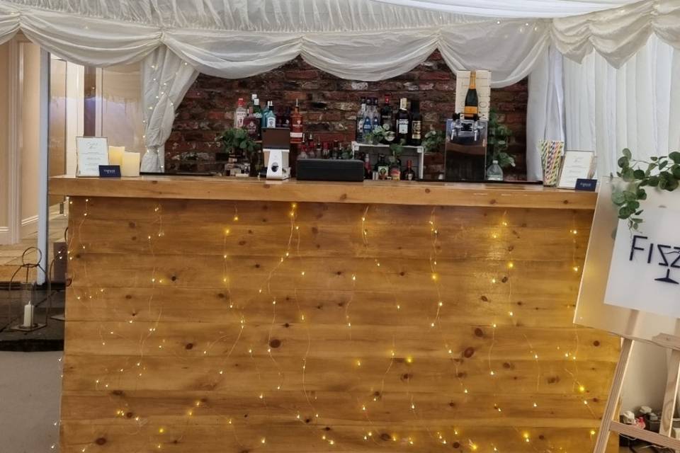 NYE wedding set up