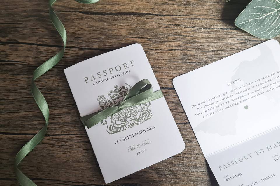 Sage passport invitations