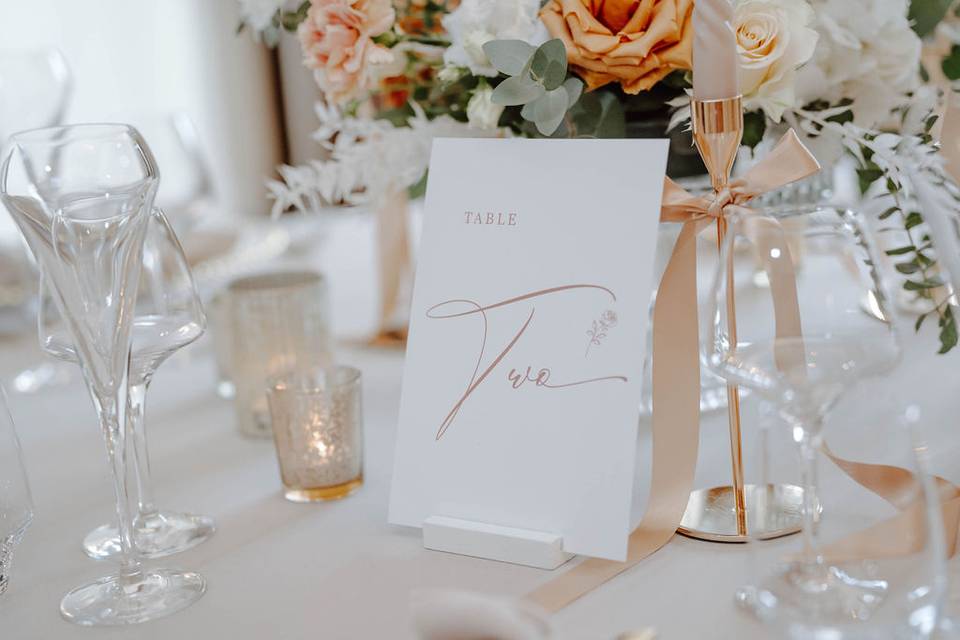 Table Numbers