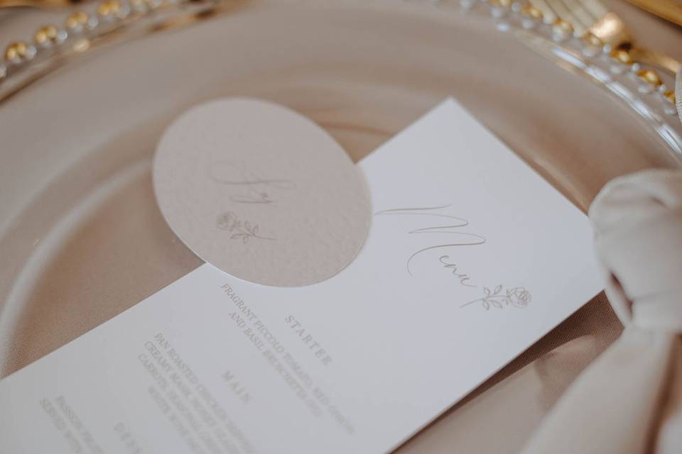 Menus & Place Cards