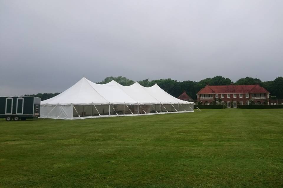 Great lawn with marquee