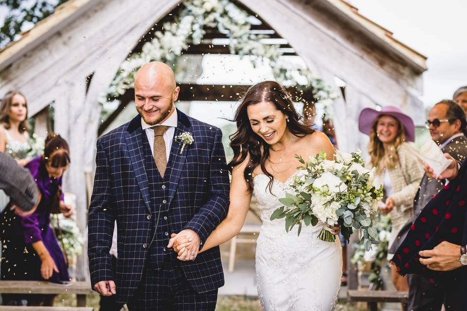 Old Oak Farm wedding, Somerset