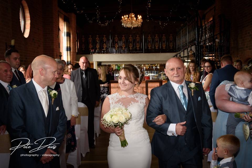 Wedding photo by Pete Davis