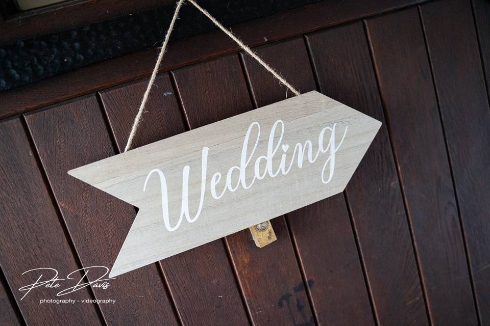 Wedding photo by Pete Davis