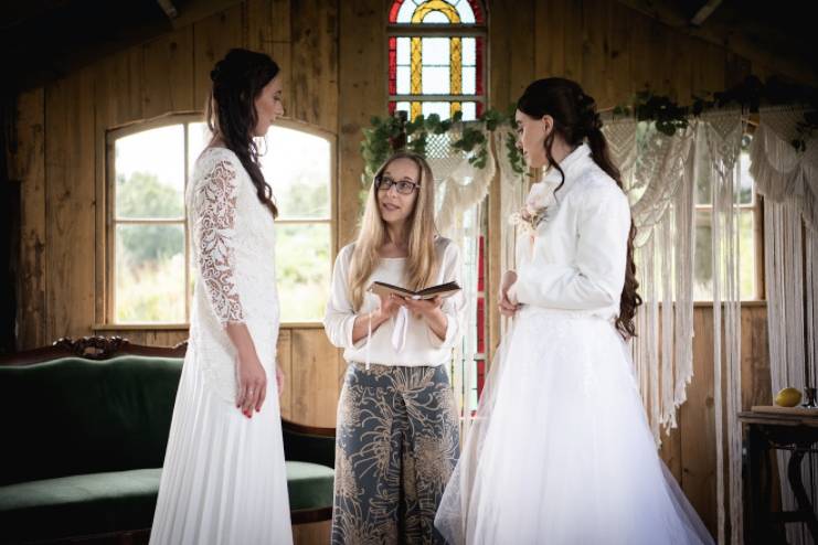 Vows at Oak Tree Barn Weddings