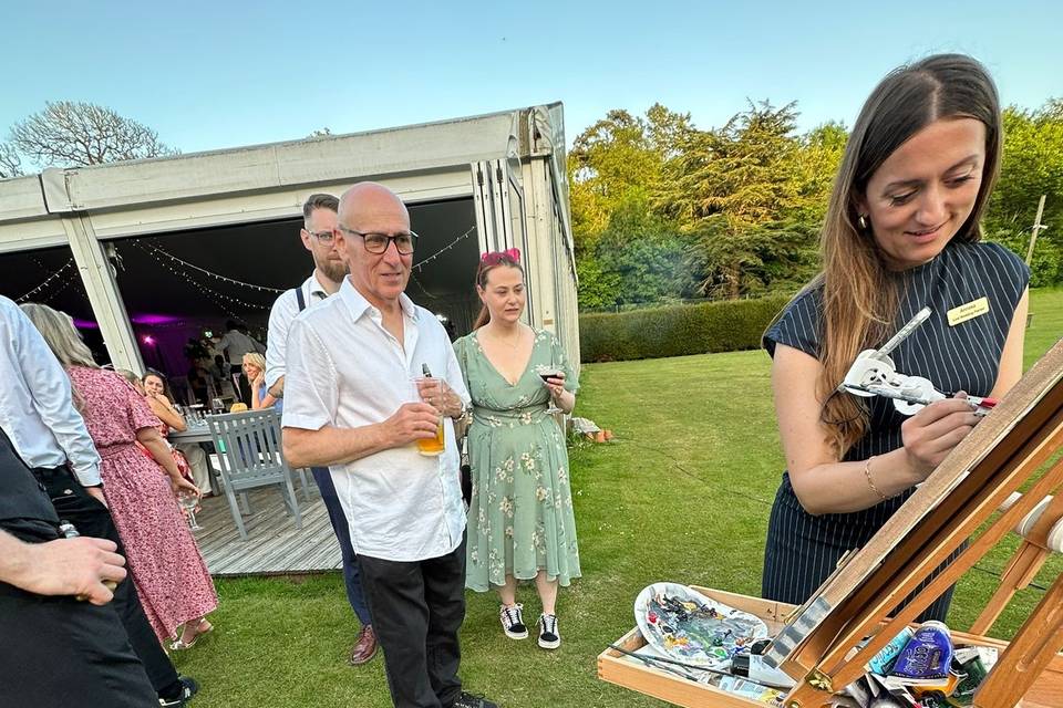 Entertaining guests