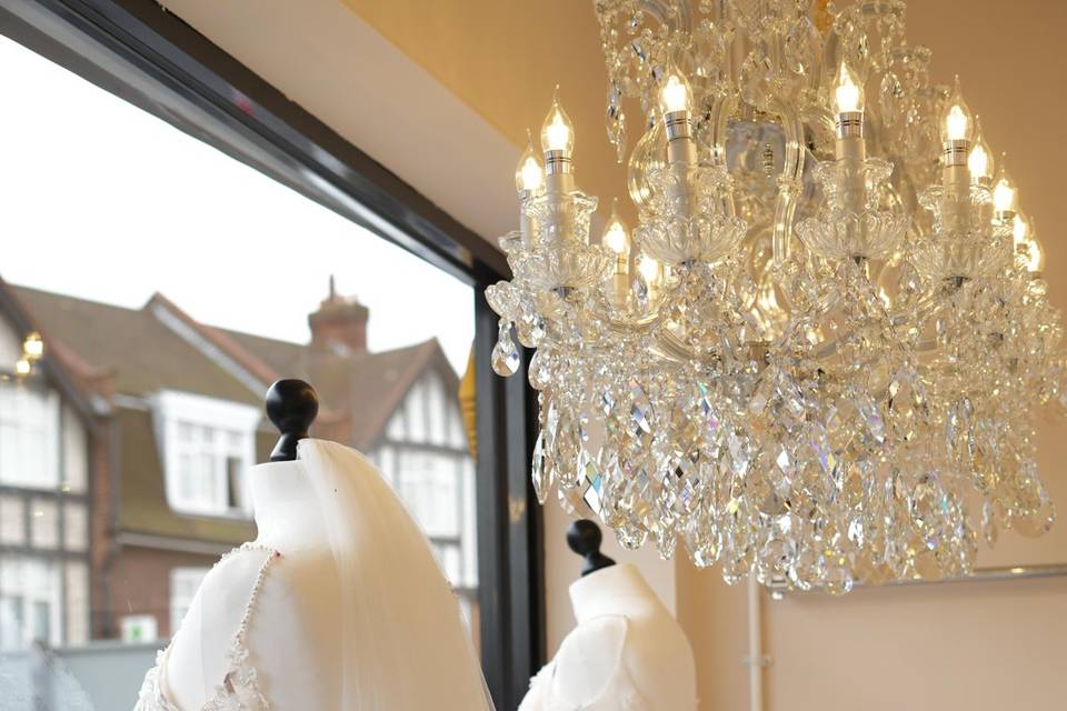 Bridal window display