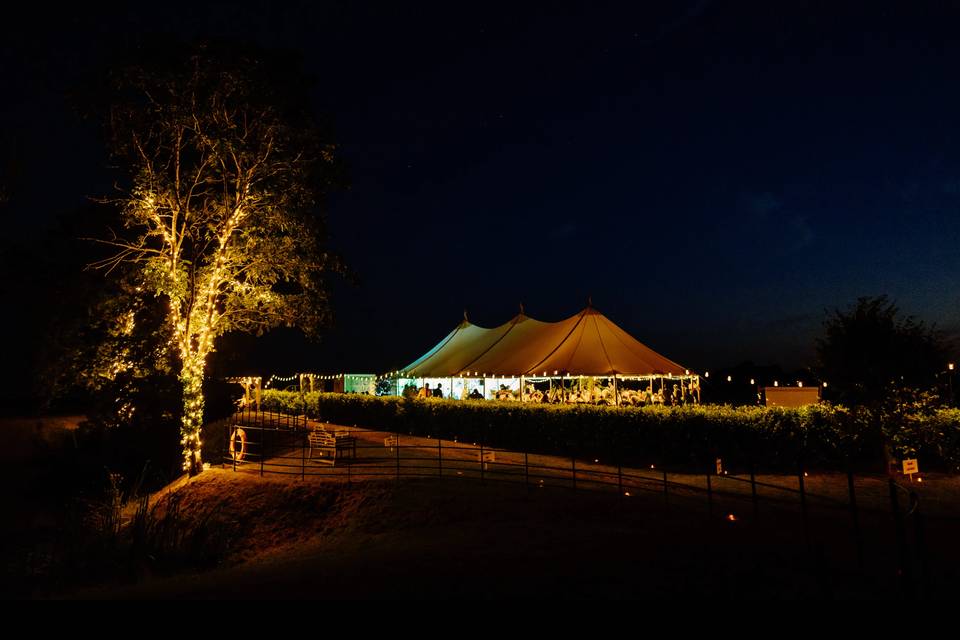 Venue at night