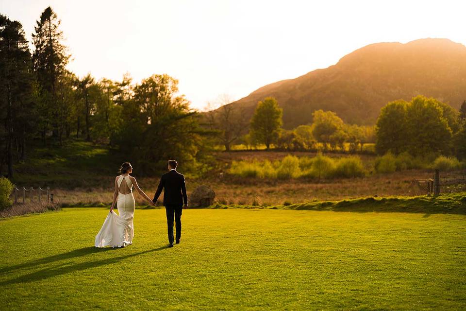 Sunset wedding