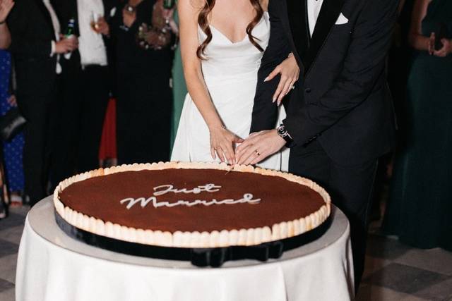 Giant Tiramisu Wedding Cake