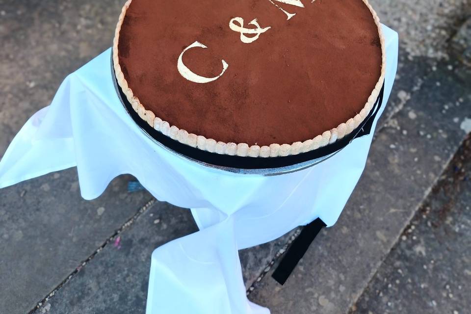 Tiramisu Wedding Cake