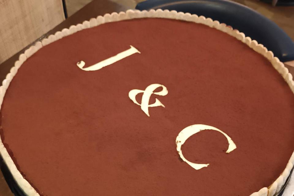 Giant Tiramisu Wedding Cake
