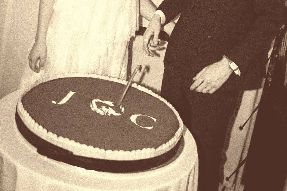 Giant Tiramisu Wedding Cake
