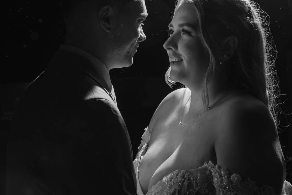 Bride and groom portrait