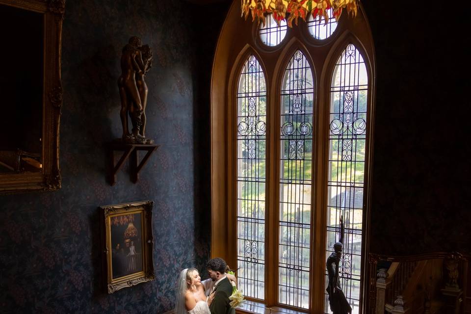 Bruce and groom stairs