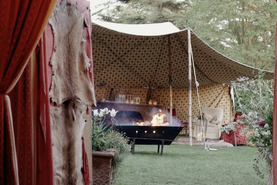 Barn fire pit