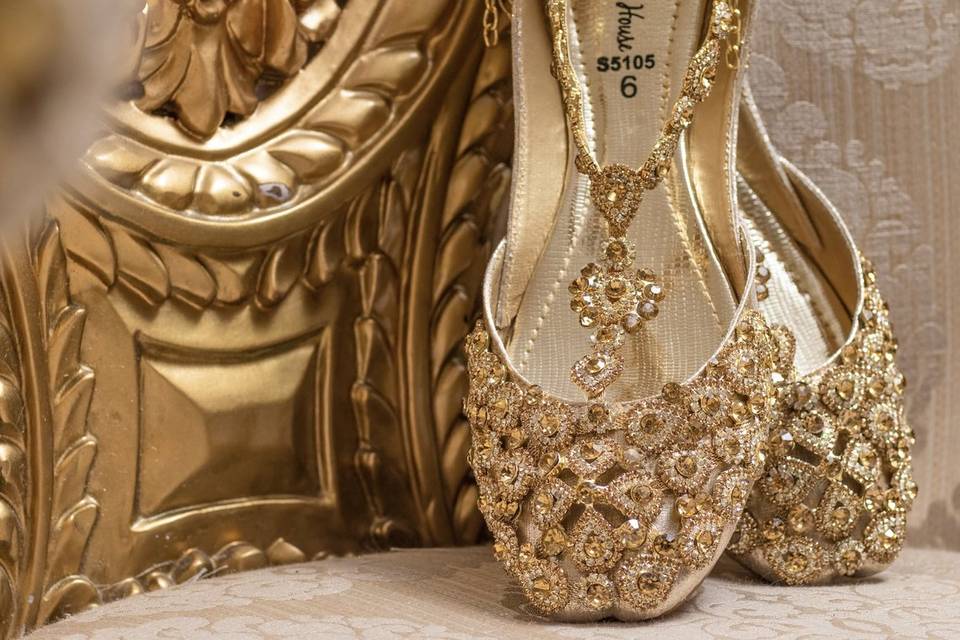 Golden shoes