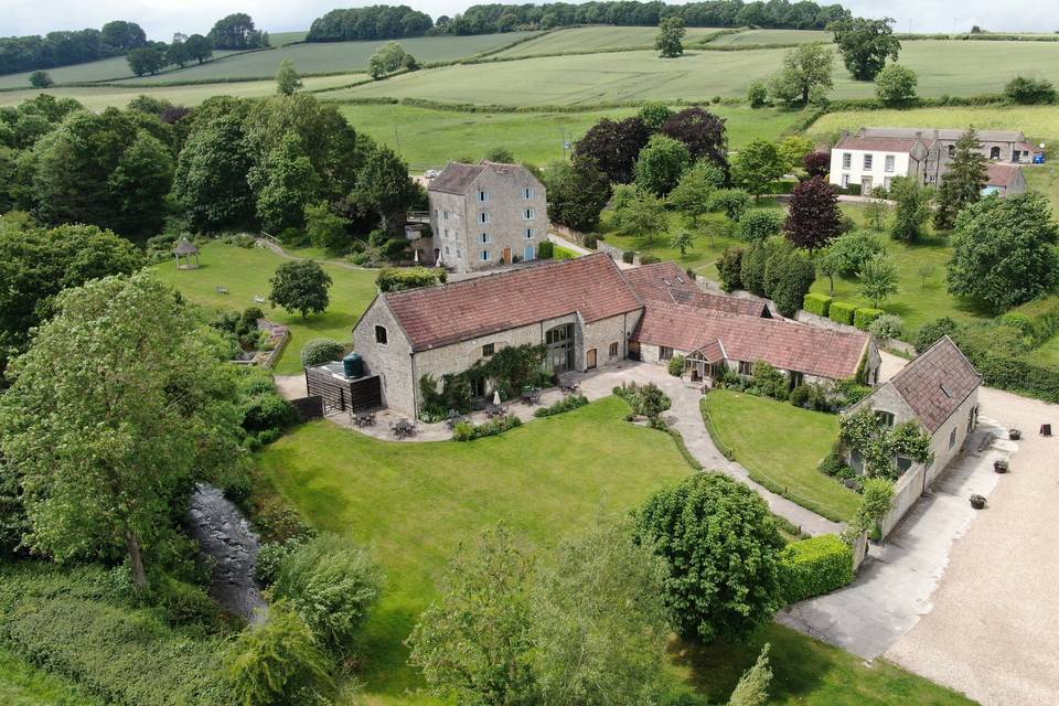 Priston Mill from above