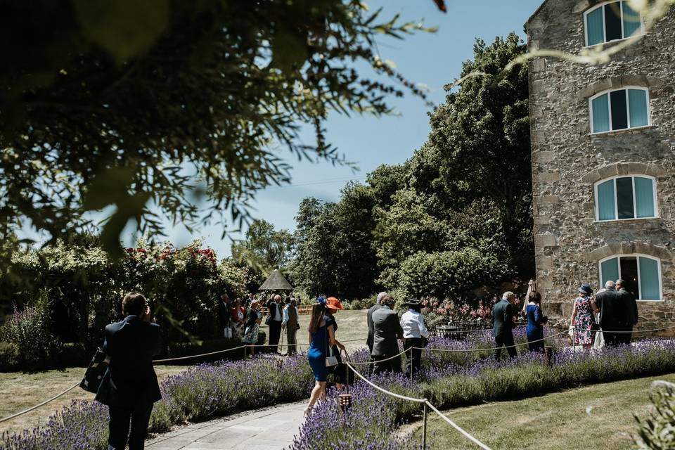 An outside ceremony