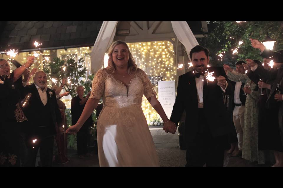 Sparkler Scene - Leila & Adam