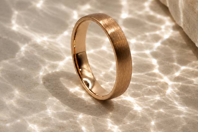 Brushed rose gold