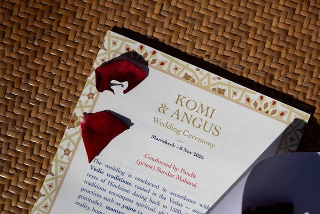 Indian wedding details