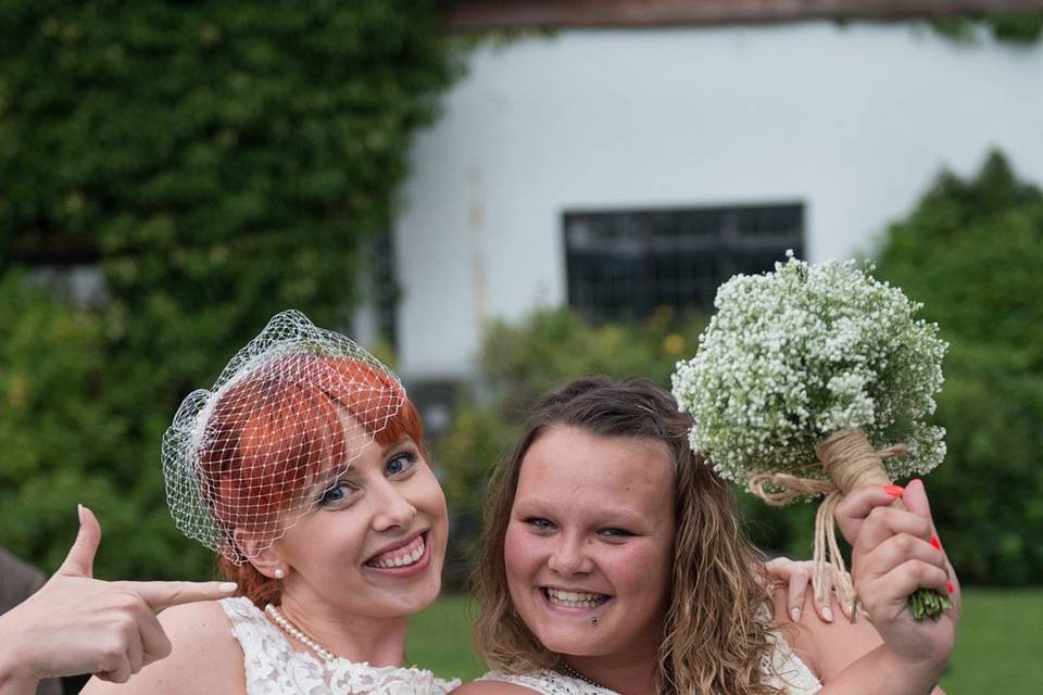 Caught the bouquet