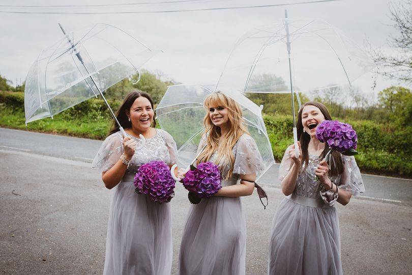 Three bridesmaids