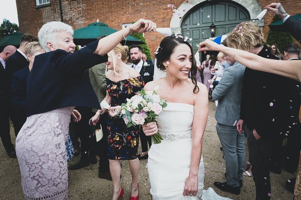 Confetti bride